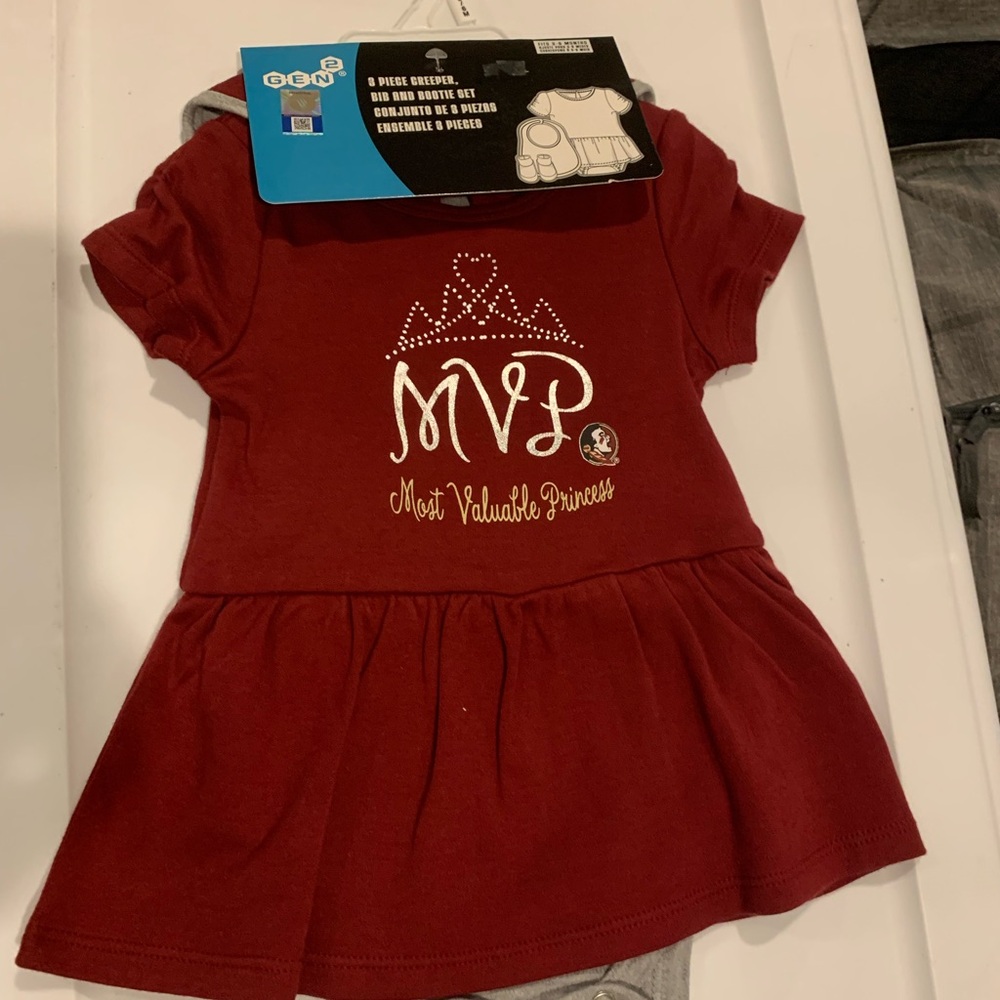 NCAA College Baby Gear- FSU Seminoles Onesie set